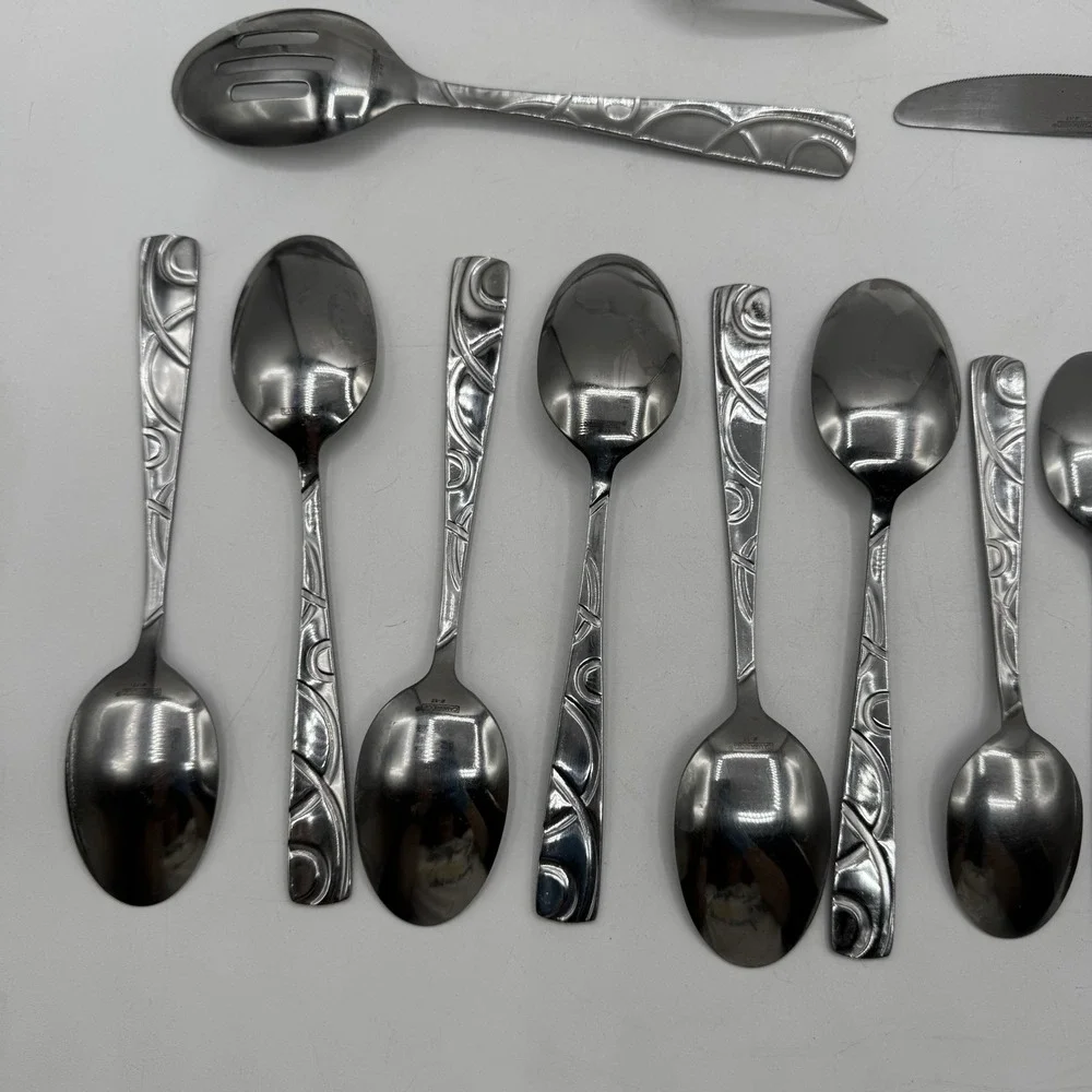Cambridge Conquest Roam Sand 18/10 Stainless Steel Replacement Flatware Lot 15